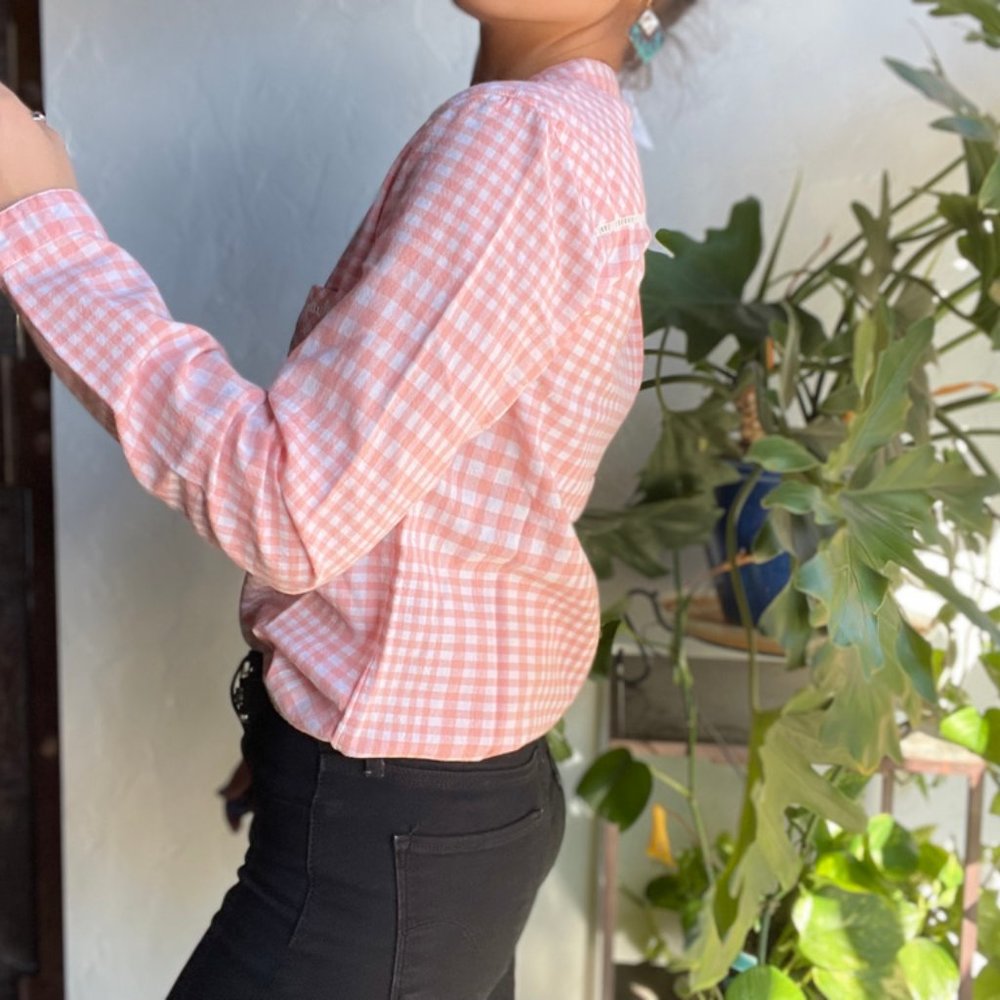 Johnny Cotton | NWT Pink Gingham Checkered Shirt - Picture 5 of 8